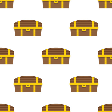 Chest pattern seamless flat styleのイラスト素材