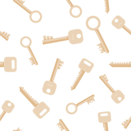 Keys seamless pattern Vector illustrationのイラスト素材