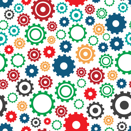 Gear seamless patternのイラスト素材