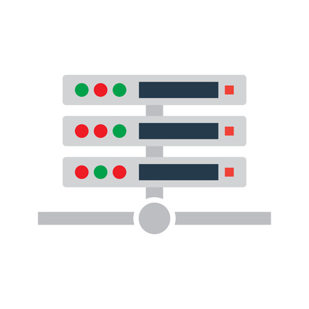 Server Icon. Vector illustration. Isolated on white backgroundのイラスト素材