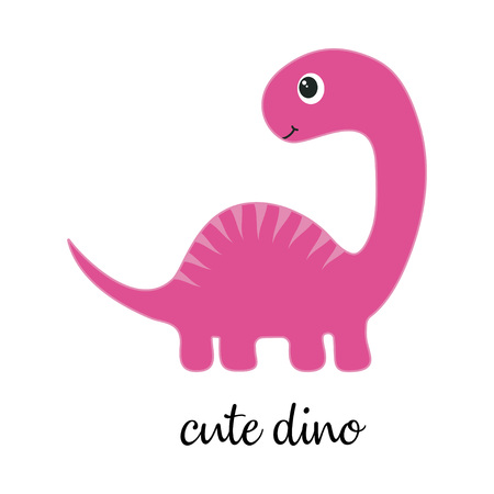 Cartoon dinosaur created for kids fashion, card with funny animalのイラスト素材