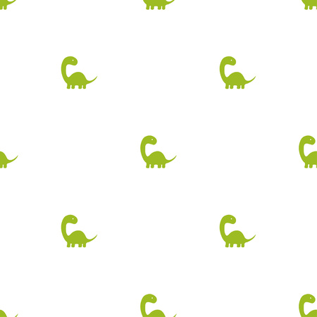 Seamless pattern with dinosaurs on white, reptile background for any designのイラスト素材