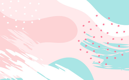 Abstract backgrounds, memphis style. Prospectus, poster, magazine broadsheet leaflet book Vector illustrationのイラスト素材