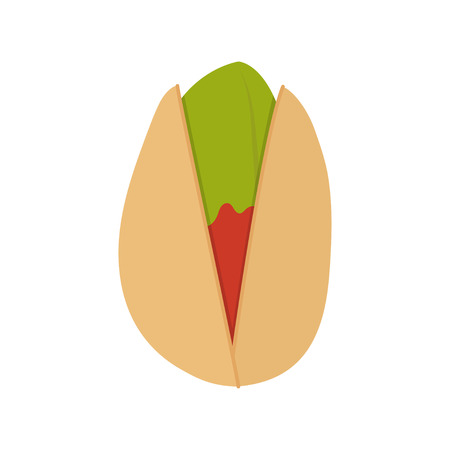 Walnut pistachio icon. Vector Illustration isolated on white backgroundのイラスト素材