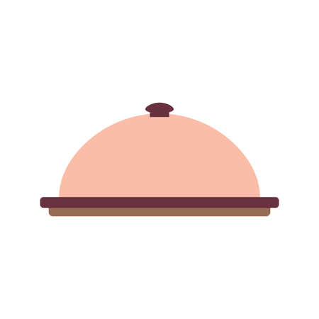 dish icon vector in trendy flat style isolated on white background, vector illustrationのイラスト素材