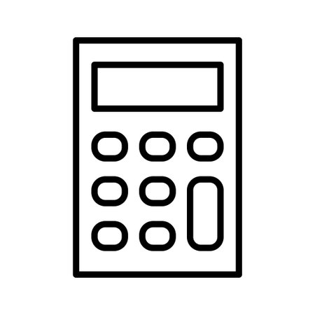calculator icon. Pictogram isolated on a white background. vector illustration.のイラスト素材