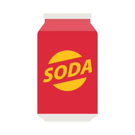 Soda in aluminum can. Carbonated non-alcoholic water. Soft drink in can isolated on white...