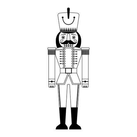 Christmas Nutcracker icon. Vector illustration.のイラスト素材