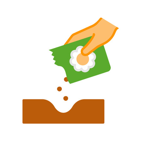 Seeding process, agriculture and horticulture conceptのイラスト素材
