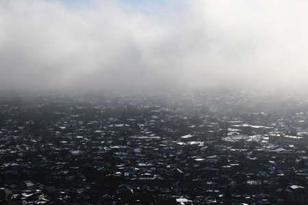 City under the cloudsの写真素材