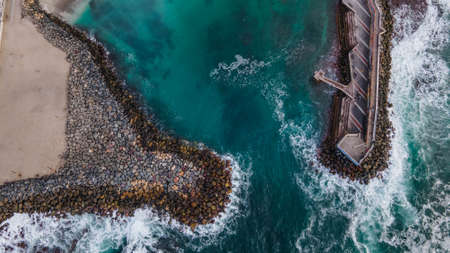 Aerial view of Antofagastaの写真素材