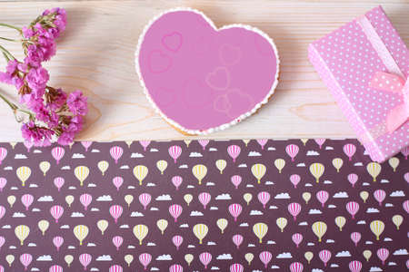 Postcard template in the form of a purple heart with a white border on a texture sheet. Harvesting...