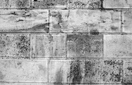 View of the stone wall of the fortress close-up, background texture.の写真素材