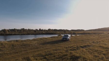 car on the beachのeditorial素材