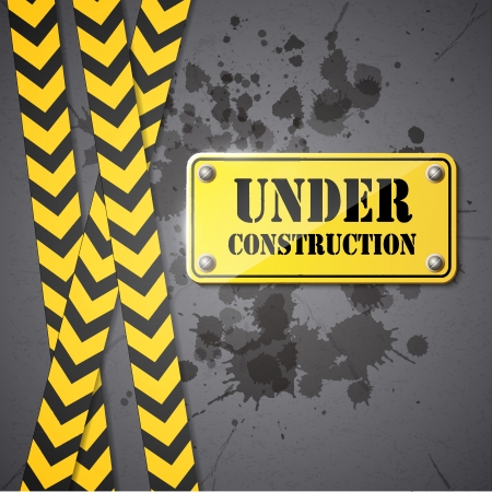 under construction sign  のイラスト素材