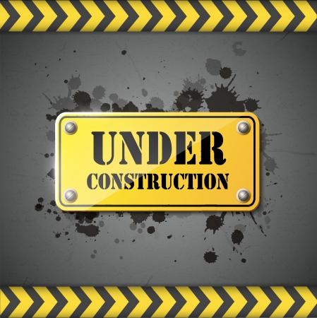 under construction sign eps10のイラスト素材
