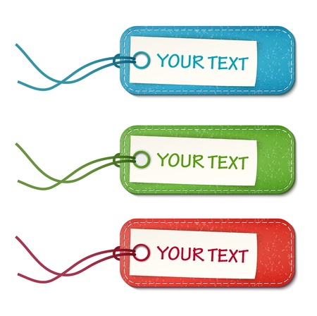 paper labels setのイラスト素材