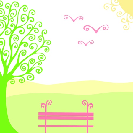 abstract background with hand drawn swirl elementsのイラスト素材
