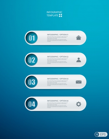 infographics options banner for workflow layout, diagram, number options, web design.  illustrationのイラスト素材