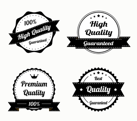 Collection of premium quality vintage labels のイラスト素材