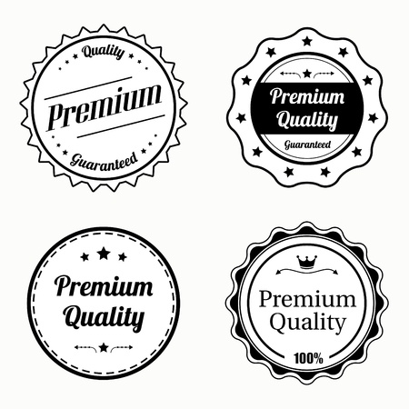 Collection of premium quality vintage labels のイラスト素材