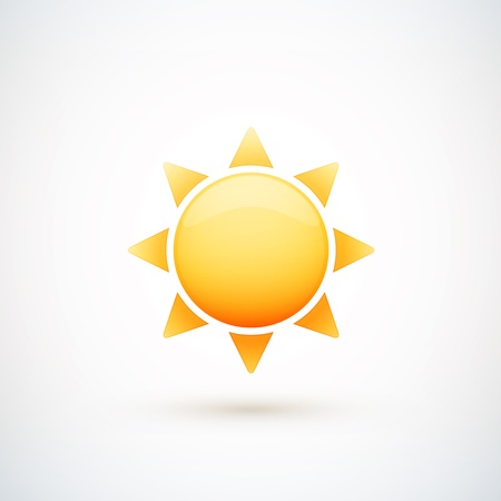 sun icon illustrationのイラスト素材