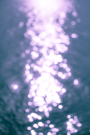 sunbeam on water surfaceの写真素材