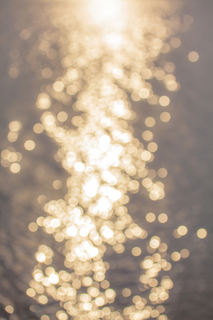 sunbeam on water surfaceの写真素材