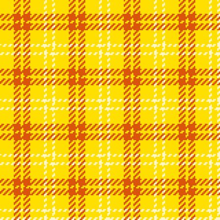 Illustration of woven fabric with check patternのイラスト素材