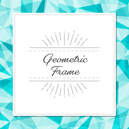 Modern geometric background frame illustration (vector)のイラスト素材