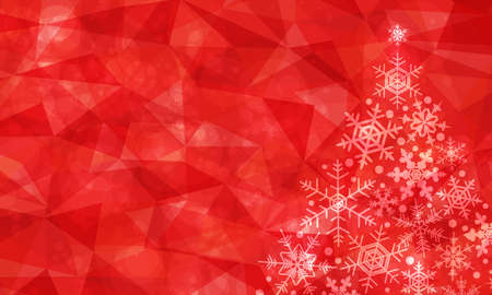 Christmas background illustration (abstract, vector)のイラスト素材