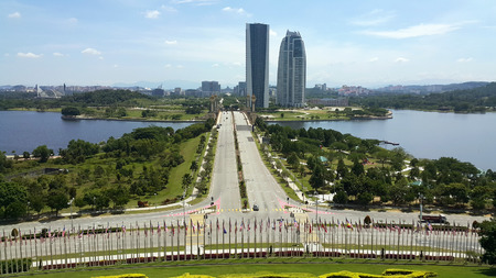 Panorama view from Putrajaya convention centerのeditorial素材