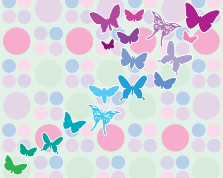 Background with butterflyのイラスト素材