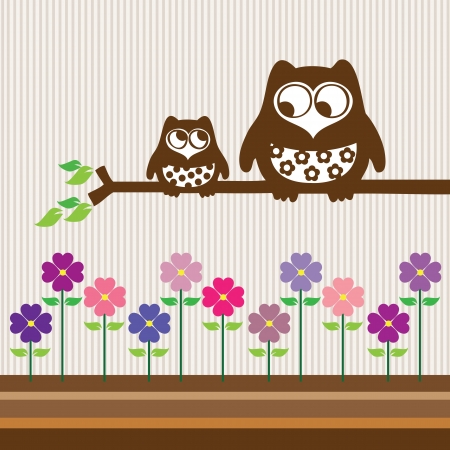 Cute owlのイラスト素材