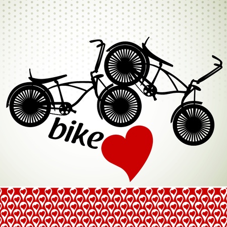 Love bikeのイラスト素材