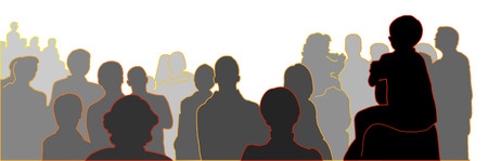 audience-spectators-illustrationのイラスト素材