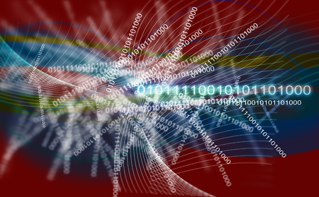 abstract background composite with binary pattern