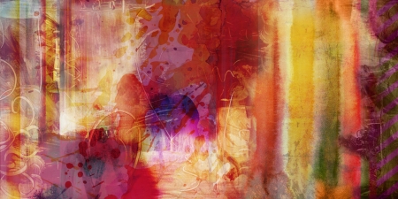 abstract mixed media - created by combining different layers of paint and texturesの写真素材