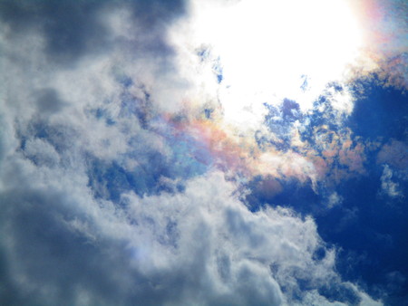 Clouds and Sunの写真素材
