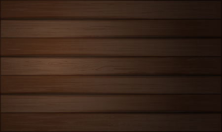 Horizontal plank brown wood texture. Vector backgroundのイラスト素材