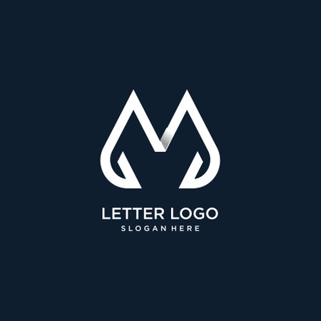Letter M logo design idea with modern abstract styleのイラスト素材