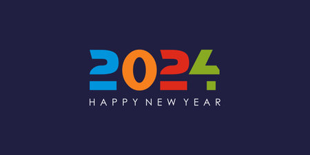 2024 logo vector with modern unique style ideaのイラスト素材