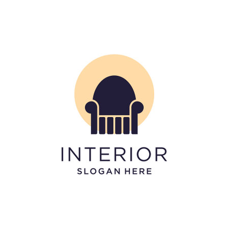Furniture logo vector with modern concept designのイラスト素材