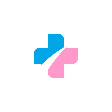 Medical logo vector with creative concept design ideaのイラスト素材