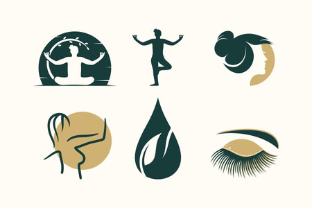 Beauty and health logo design element for your businessのイラスト素材