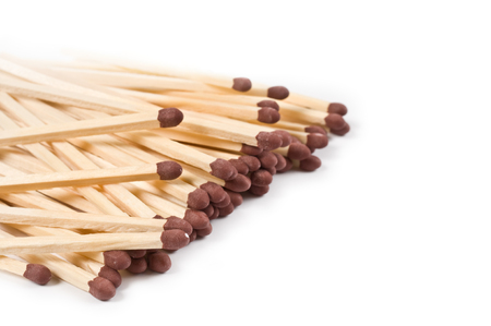 Matches on white background.の写真素材