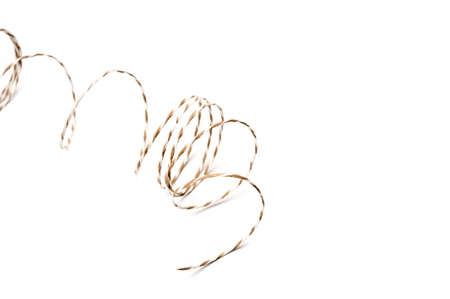 String coils on white background.の写真素材