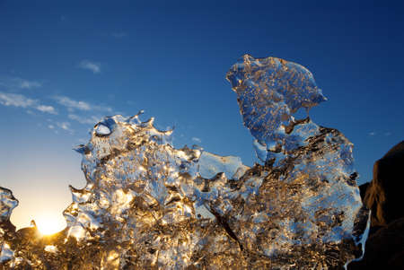 Ice meltingの写真素材