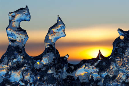 Ice meltingの写真素材