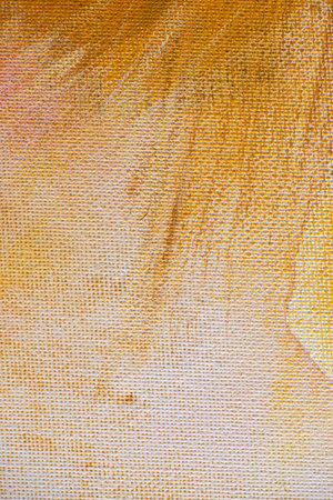Close-up of a painted canvas, texture and brush strokes clearly visible.の写真素材